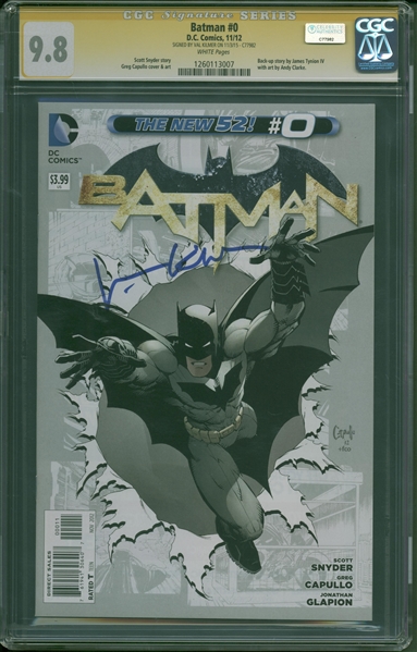Val Kilmer Signed Batman #0 11/12 DC Comics (CGC 9.8)