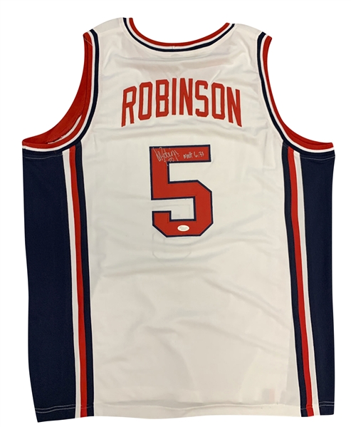 David Robinson Signed Team USA Jersey (JSA)