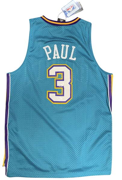 Chris Paul Signed On-Court Style Hornets Jersey (JSA)