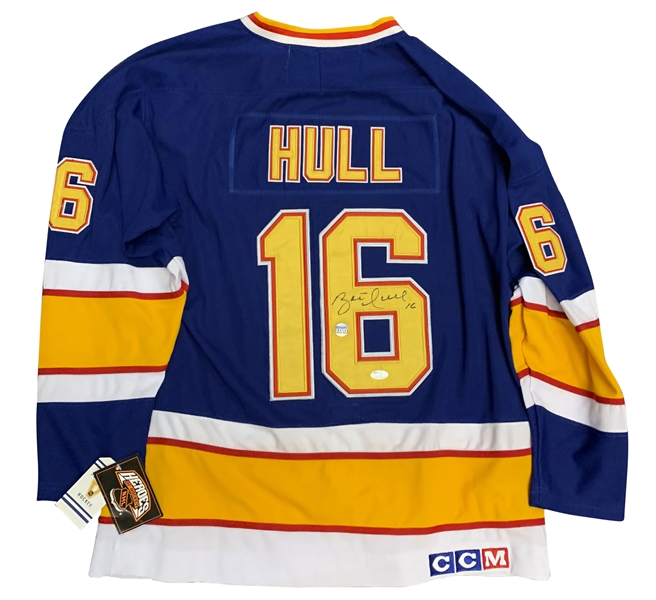 Brett Hull Signed Blues CCM On-Ice Style Jersey (JSA)