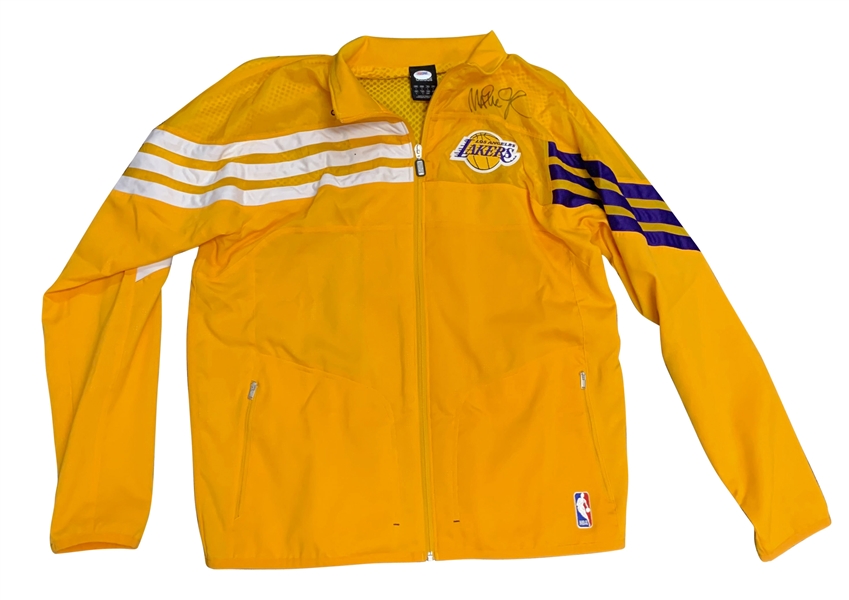 Magic Johnson Signed Lakers Warmup Jacket (PSA/DNA)