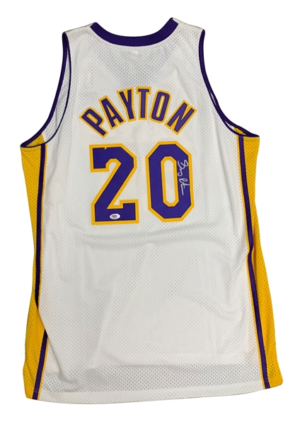 Gary Payton Signed LA Lakers Jersey (PSA/DNA)