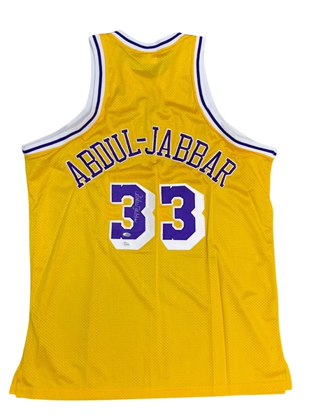 Kareem Abdul-Jabbar Rare Signed LA Lakers Jersey (JSA)