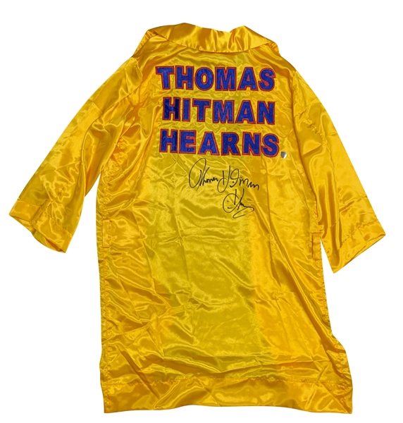 Thomas Hearns Signed Boxing Robe (JSA)