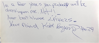 Kobe Bryant Incredible Signed 1992 Middle School Yearbook with Prophetic Lakers Inscription Reference! (Beckett/BAS & PSA/DNA LOAs)