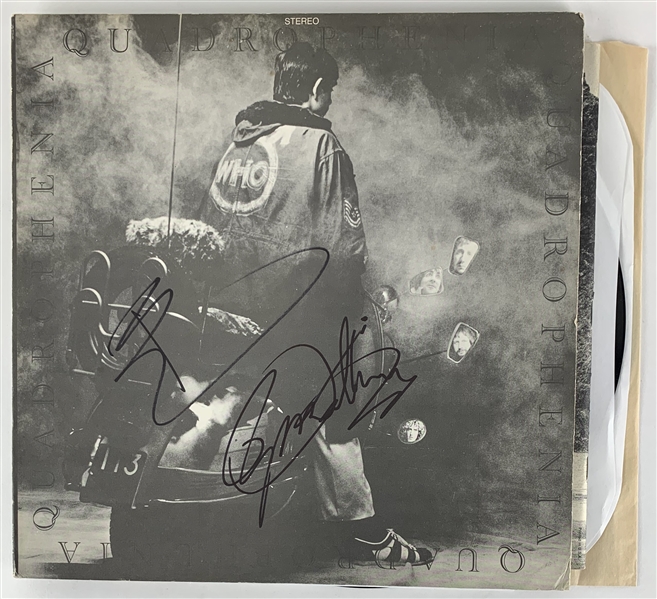 The Who - Pete Townshend & Roger Daltrey Dual Signed "Quadrophenia" Record Album (Beckett/BAS LOA)