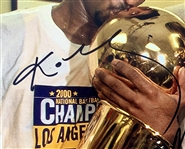 Laker Legends: Kobe Bryant, Magic Johnson & Shaquille O'Neal Signed 16 x 20 Photo with Incredible Inscription! (PSA/DNA LOA)