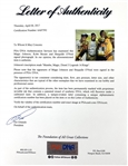Laker Legends: Kobe Bryant, Magic Johnson & Shaquille O'Neal Signed 16 x 20 Photo with Incredible Inscription! (PSA/DNA LOA)