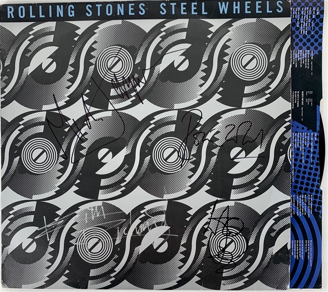 The Rolling Stones Group Signed "Steel Wheels" Record Album (4 Sigs)(Epperson/REAL LOA)
