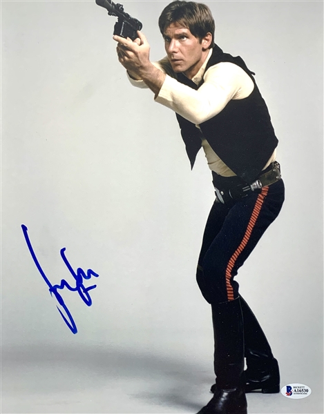 Star Wars: Harrison Ford Signed 11" x 14" Color Photo as Han Solo! (Beckett/BAS LOA)