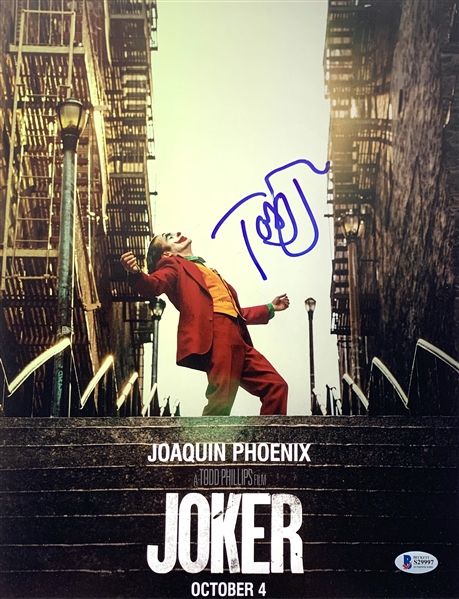 Todd Phillips In-Person Signed 11" x 14" Color Photo from "Joker" (Beckett/BAS COA)