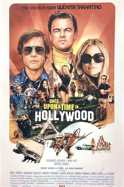 Quentin Tarantino Signed 12" x 18" Color Photo from "Once Upon A Time in Hollywood" (JSA)