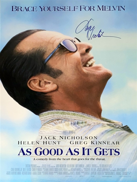 Jack Nicholson Signed 27" x 40" Full Sized "As Good As It Gets" Movie Poster with EXACT Photo Proof! (Beckett/BAS Guaranteed)