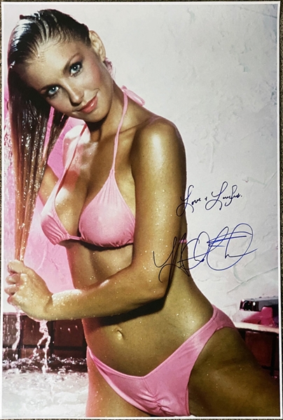 Heather Thomas In-Person Signed 24" x 36" Color Poster with Exact Photo Proof! (Beckett/BAS Guaranteed)