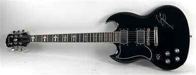 Black Sabbath: Tony Iommi ULTRA RARE Signed Left-Handed Gibson Epiphone Personal Model Guitar (PSA/DNA)