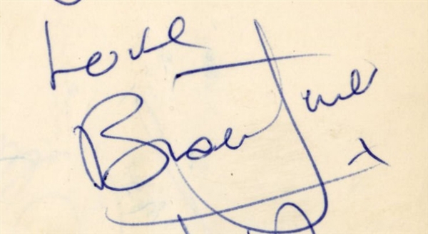 The Rolling Stones: Brian Jones Near-Mint Signed 2.5" x 3" Album Page (Beckett/BAS Guaranteed)