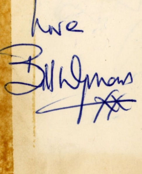 The Rolling Stones: Bill Wyman Vintage Signed 1.5" x 2" Album Page (Beckett/BAS Guaranteed)