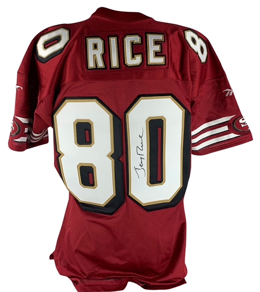 Jerry Rice Signed PROLINE On Field Style 1996 49ers Jersey (JSA)