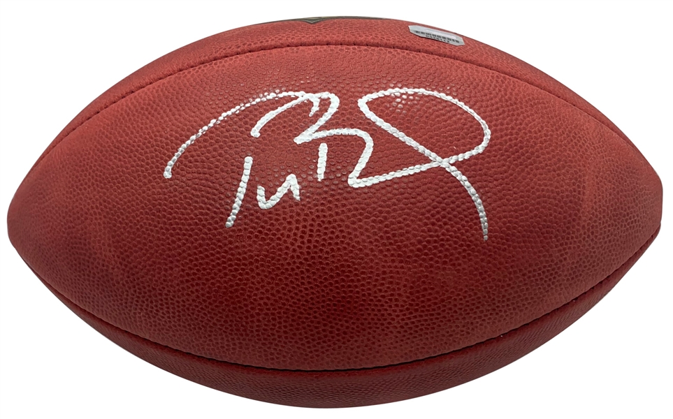 Tom Brady Signed NFL "The Duke" Leather Game Football (Fanatics)