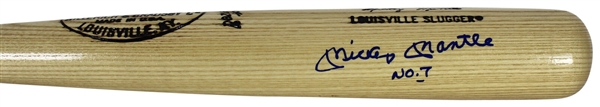 Mickey Mantle Signed Limited Edition Bat with "No. 7" Inscription - Beckett Graded 10 Auto! (UDA & BAS)