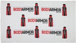 INCREDIBLE Kobe Bryant 2016 Body Armor Towel Personally Worn & Used by Kobe During his Lakers Farewell Speech Post-Final Game w/ Incredible Provenance!