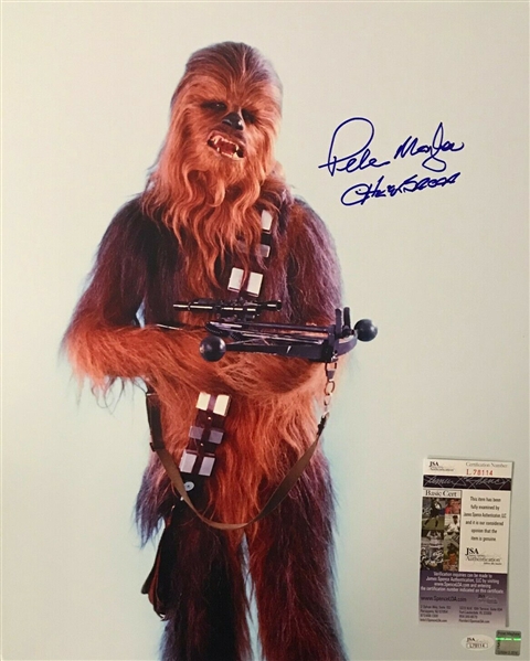 Star Wars: Peter Mayhew Signed 16" x 20" Color Photo as "Chewbacca" (JSA)