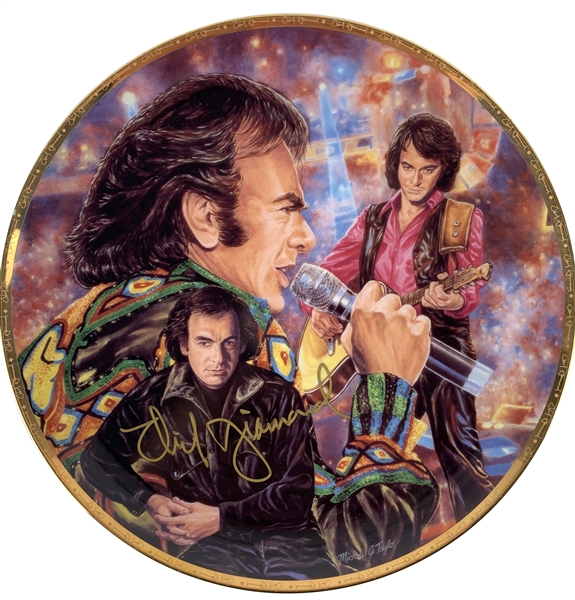 Neil Diamond Signed Gartlan 10" Porcelain Plate (JSA)