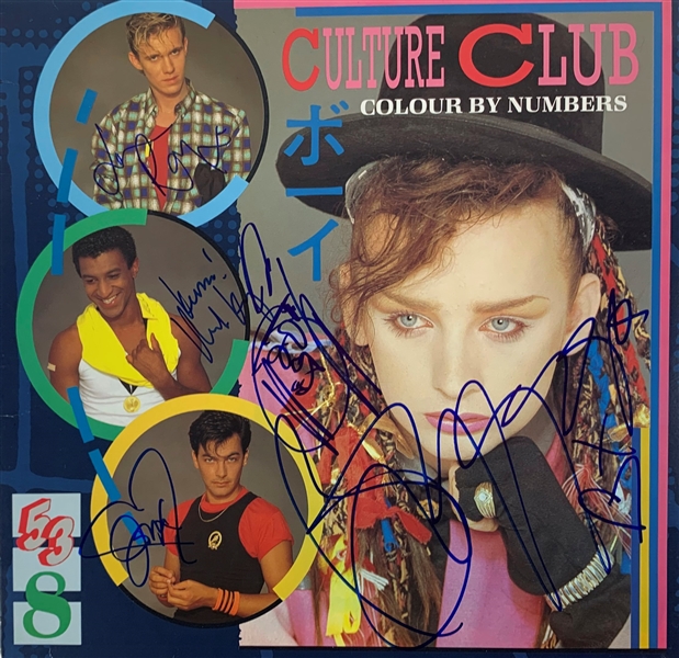 Boy George & The Culture Club Signed "Colour By Numbers" Album (Beckett/BAS Guaranteed)
