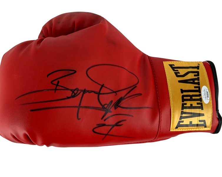 Bernard Hopkins Signed Red Everlast Boxing Glove (JSA)