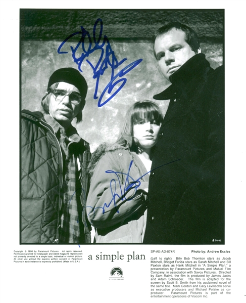 Billy Bob Thornton & Bridgett Fonda Signed 8" x 10" Photograph (Beckett/BAS Guaranteed)