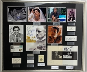 Godfather Ultimate Multi-Signed Display Featuring Brando, Puzo, Pacino & Many More! (Beckett/BAS, JSA, PSA/DNA & SGC)