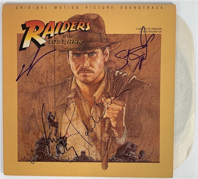 (Indiana Jones) Raiders of the Lost Ark Signed Album Soundtrack w/Ford, Lucas, Spielberg & Williams! (Beckett/BAS LOA)