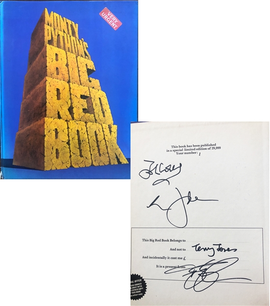 Monty Python Cast Signed Hardcover Book w/Cleese, Idle, Gilliam & Jones (Beckett/BAS LOA)