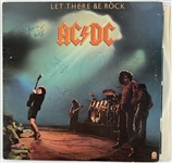 AC/DC RARE Group Signed Vintage "Let There Be Rock" Album (Beckett/BAS Guaranteed)