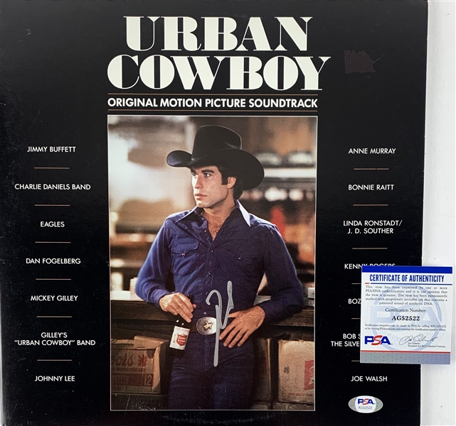 John Travolta In-Person Signed "Urban Cowboy" Soundtrack Album Cover (PSA/DNA)