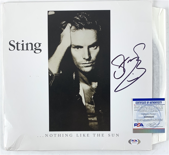 Sting Signed "Nothing Like The Sun" Record Album (PSA/DNA)