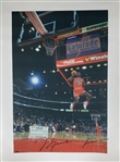 Michael Jordan Signed Massive 34" x 44" Canvas Print f. Gatorade Slam Dunk! (UDA)