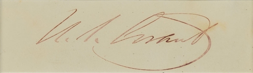 Ulysses S. Grant Presidential-Era c. 1874 Signed 1.5" x 4" Album Page (Beckett/BAS)