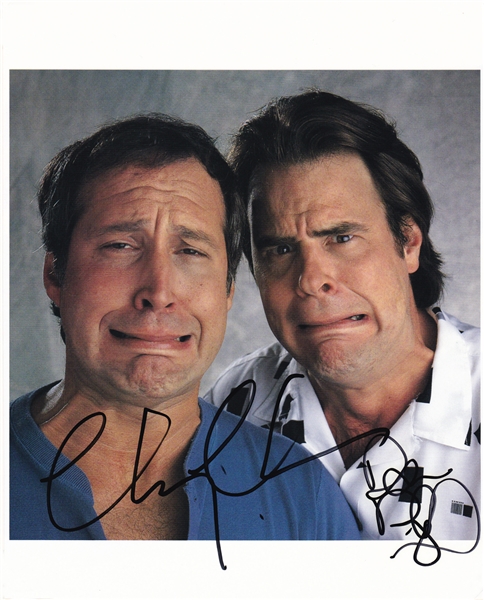 Chevy Chase & Dan Aykroyd Signed 8" x 11" Book Page Photograph (PSA/DNA)