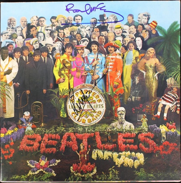 The Beatles: Paul McCartney & Ringo Starr Superb Signed "Sgt. Peppers Lonely Hearts Club Band" Album (PSA/DNA)