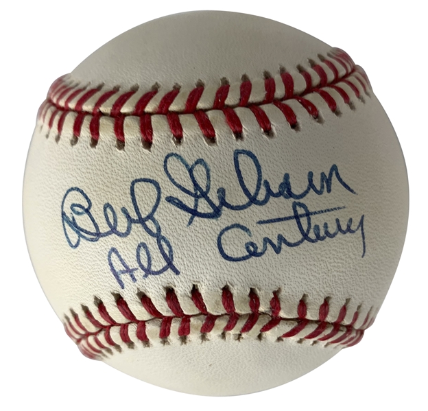 Bob Gibson Signed OML Baseball w/ "All Century" Inscription (JSA)