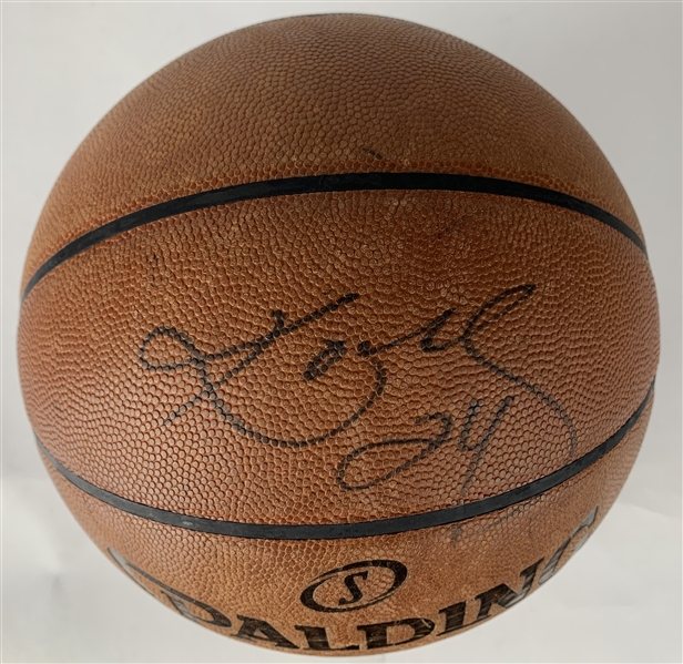 Kobe Bryant Signed & Game Used Championship-Era David Stern Lakers Basketball (Beckett/BAS Guaranteed)