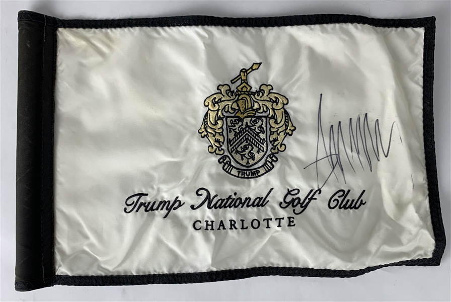 Donald Trump Signed Trump National Golf Club Flag (PSA/DNA)