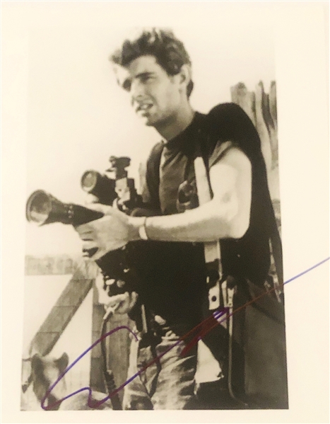 George Lucas Signed 8" x 10" B&W Photo :: Rare Early Image (John Brennan Collection)(Beckett/BAS Guaranteed)