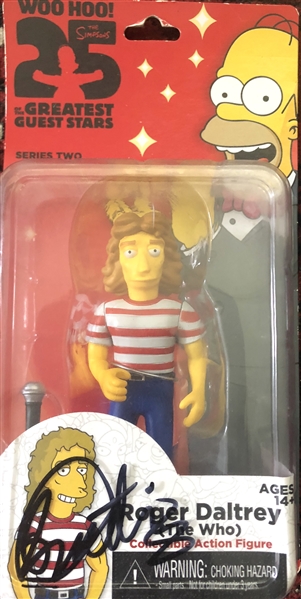 The Who: Roger Daltrey In-Person Signed The Simpsons 25th Anniverary Greatest Guest Stars Action Figure (Beckett/BAS Guaranteed)