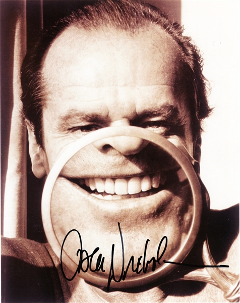 Jack Nicholson In-Person Signed 8" x 10" Herb Ritts Photograph (Beckett/BAS Guaranteed)