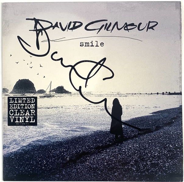 Pink Floyd: David Gilmour Signed "Smile" 7-Inch 45 RPM Single Album (Floyd Authentic Guaranteed)(Beckett/BAS LOA)