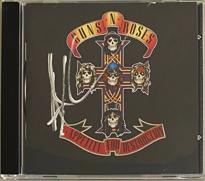 Guns N Roses: Axl Rose Signed Appetite for Destruction CD Booklet (JSA)