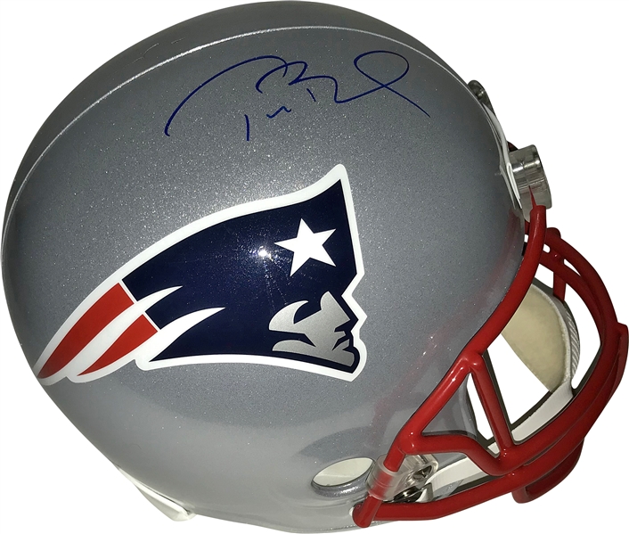 Tom Brady Signed New England Patriots Replica Helmet (Tri-Star)