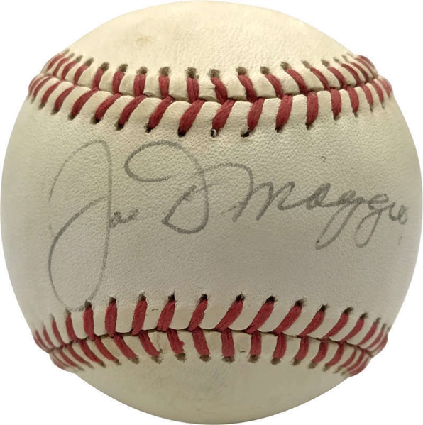 Mickey Mantle & Joe DiMaggio Rare Dual-Signed OAL (MacPhail) Baseball (JSA)